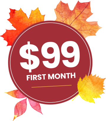 $99 first month